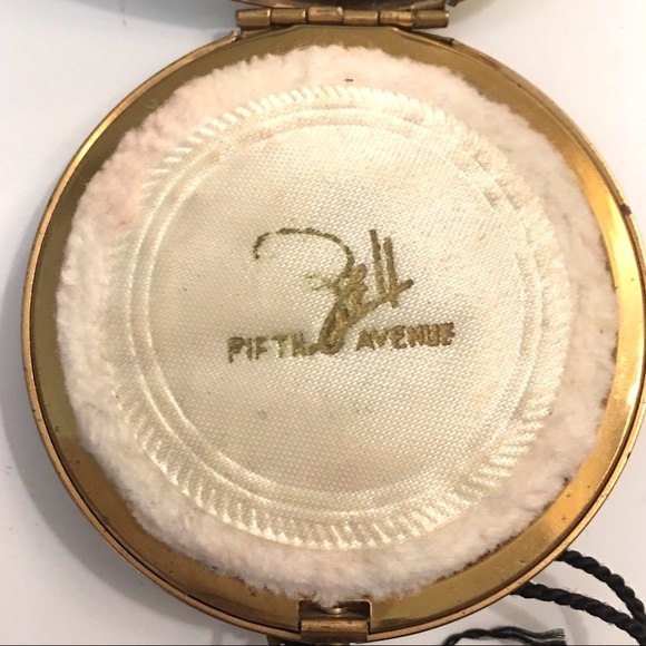 Vintage Zell 1950’s Fifth Avenue Powder Compact w/Tassel - Picture 4 of 8